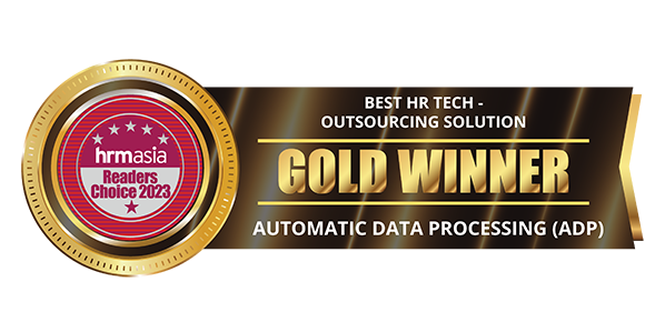 HRM Reader's Choice Award 2023 – Best Outsourcing Solution – Gold winner